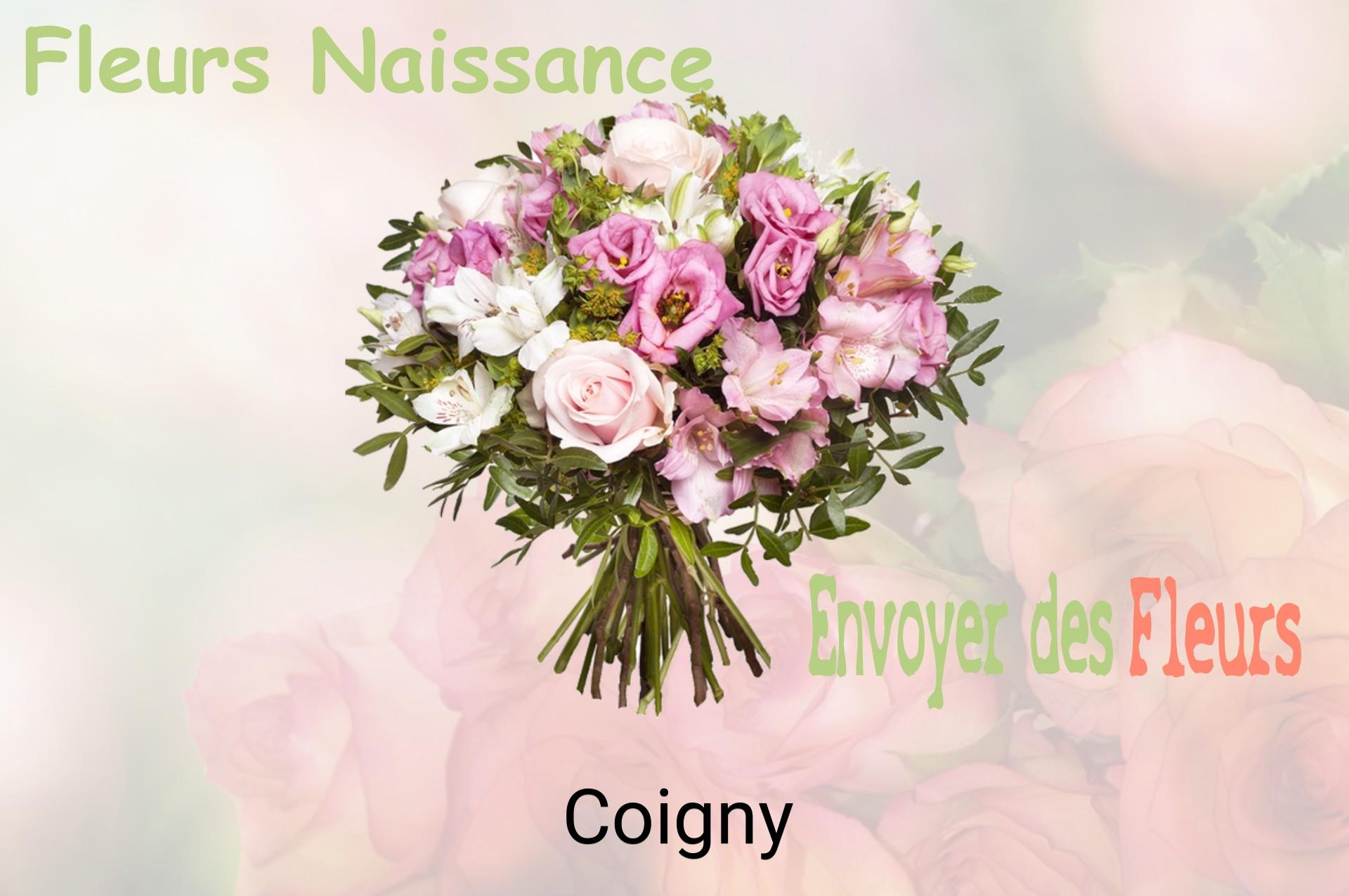 Bouquet de fleurs de naissance livré à Coigny